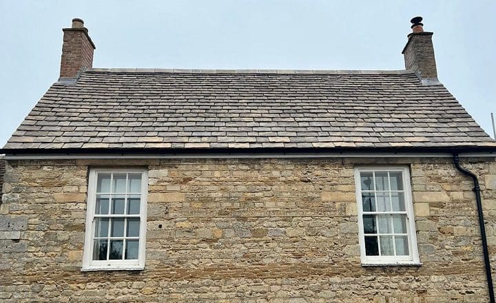 Conservation slate roof