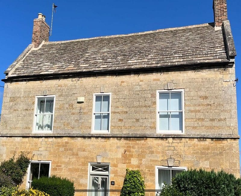 Collyweston Re-Slate of Grade II Listed Home