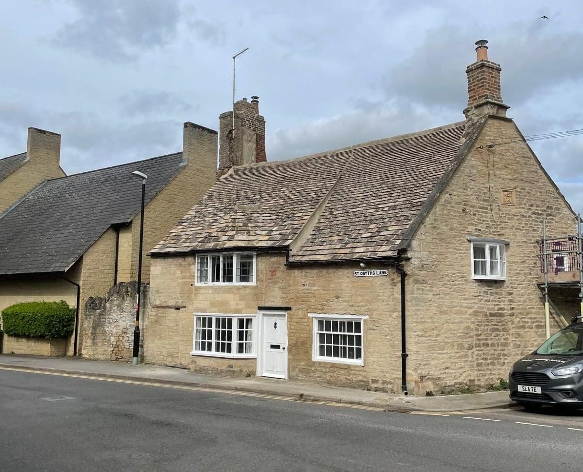 Collyweston re-slate project in Oundle