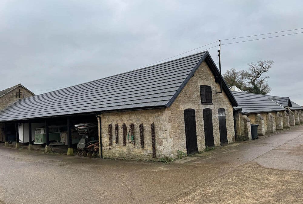 Blue Slate Roof Changed To Crest Planum Concrete Tiles