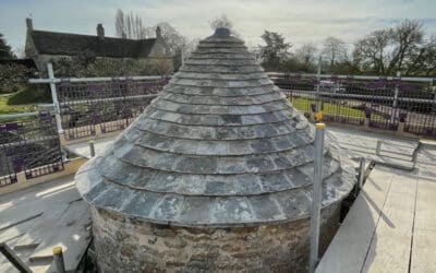 Restoration Of Collyweston Slate Turret