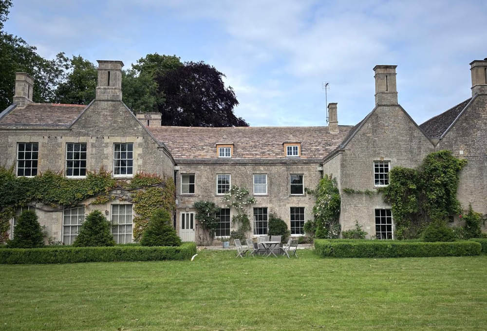 Bainton House Collyweston slate re-slate project - after