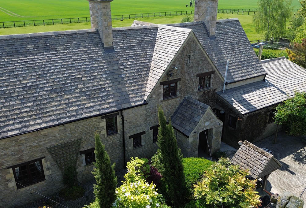 Bradstone Conservation Slate roof re-slate - after
