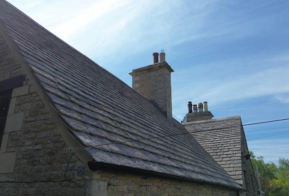 Bradstone Conservation Slate roof re-slate - details