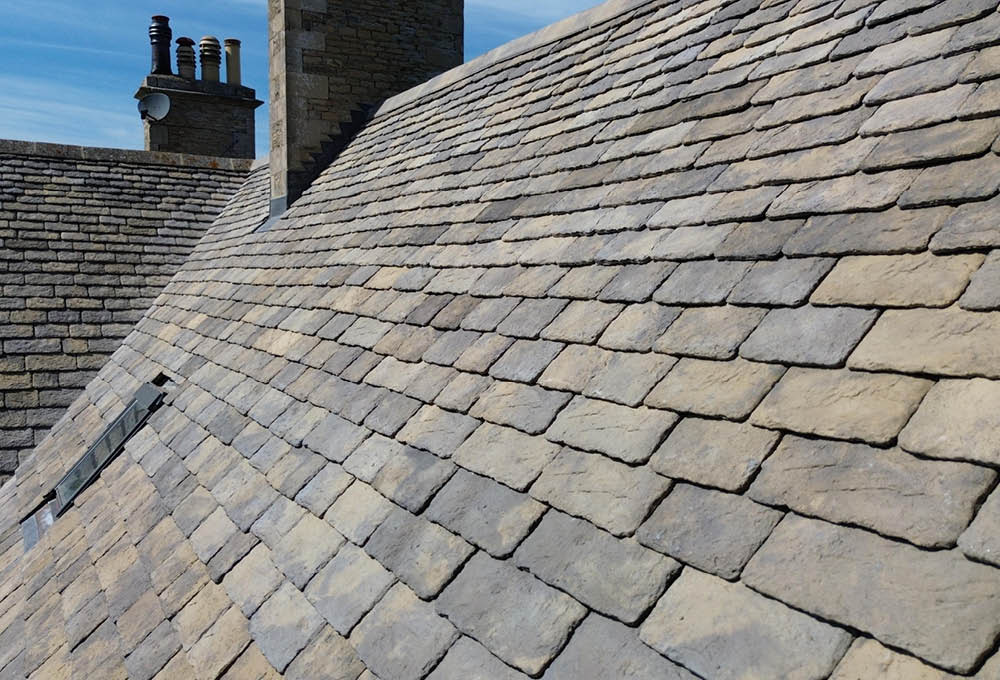 Bradstone Conservation Slate roof re-slate - details