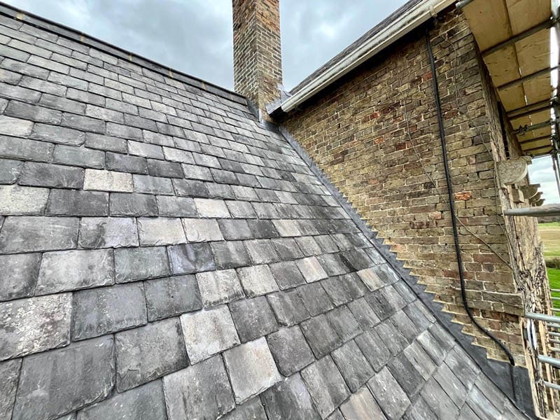Blue Slate Roof Project Rutland